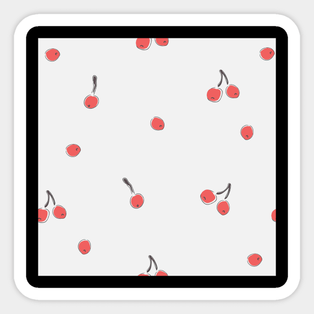 Cherry Pattern Sticker by Countryside